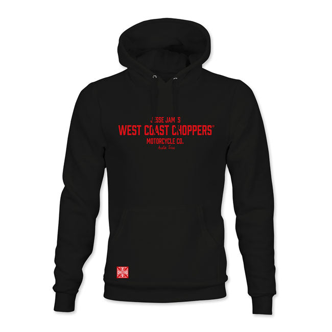 West Coast Choppers Austin Hoodie Black/Red / S