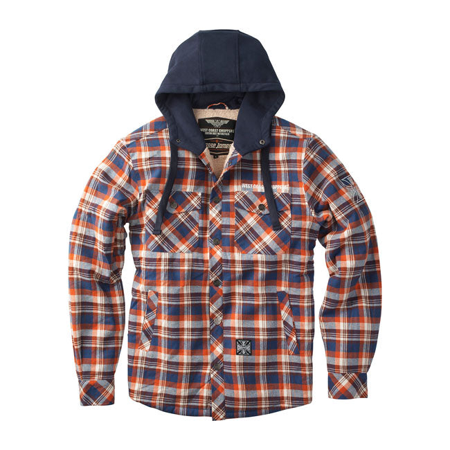 West Coast Choppers Jacket Brown/Orange / S West Coast Choppers Sherpa Lined Jacket Customhoj