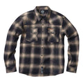 West Coast Choppers Outlaw Flannel Shirt Olive/Beige / S  - Customhoj
