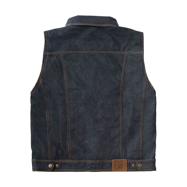 West Coast Choppers x 13 1/2 Dominator RAW Denim Motorcycle Vest  - Customhoj