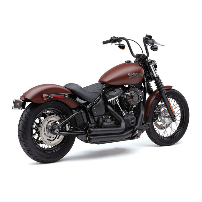 Cobra HD Softail Exhaust System FLDE Deluxe; FXLR Low rider; FLSL Slim; FXBB Street Bob 18-21 / Black Cobra Speedster 909 Exhaust Softail 12-21 Customhoj