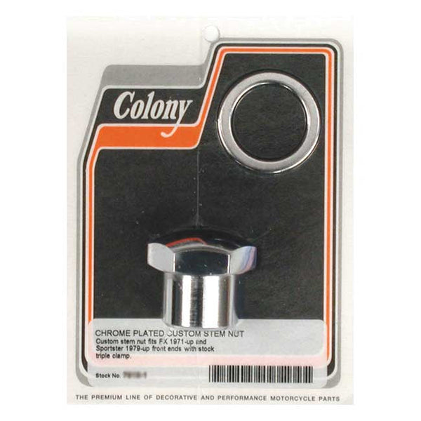 COLONY Övriga reservdelar framgaffel Colony Fork Stem Nut & Washer. XL 78-87; FX 71-85; FXR 82-87 Customhoj