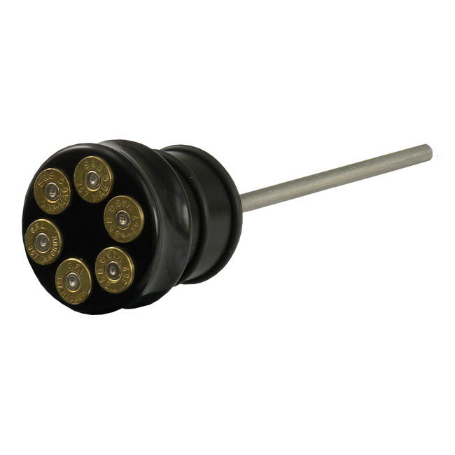 CPV Oljesticka Svart / Softail Twin Cam 00-17 CPV Oljesticka Bullet Softail 84-17. Polerad / Svart Customhoj