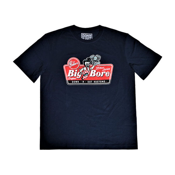 Down-n-Out T-shirt Down-n-Out Big Bore T-shirt Navy Blue Customhoj