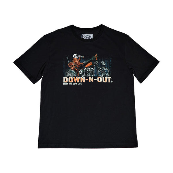 Down-n-Out T-shirt Down-n-Out Safety Second T-shirt Svart Customhoj