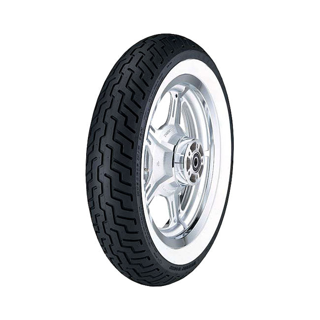 DUNLOP Däck 17" 140/80-17 69H Wide White Wall Dunlop D404 Framdäck MC 17" Customhoj