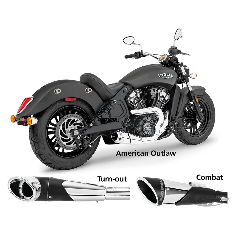 Freedom Performance Indian Exhaust System Freedom Performance Shorty 2-1 Exhaust System Indian Scout Customhoj