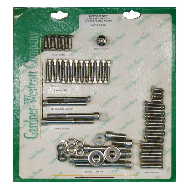 GARDNER-WESTCOTT Skruvkit Harley GW Motor Screw Set Insex HD 36-21 Customhoj