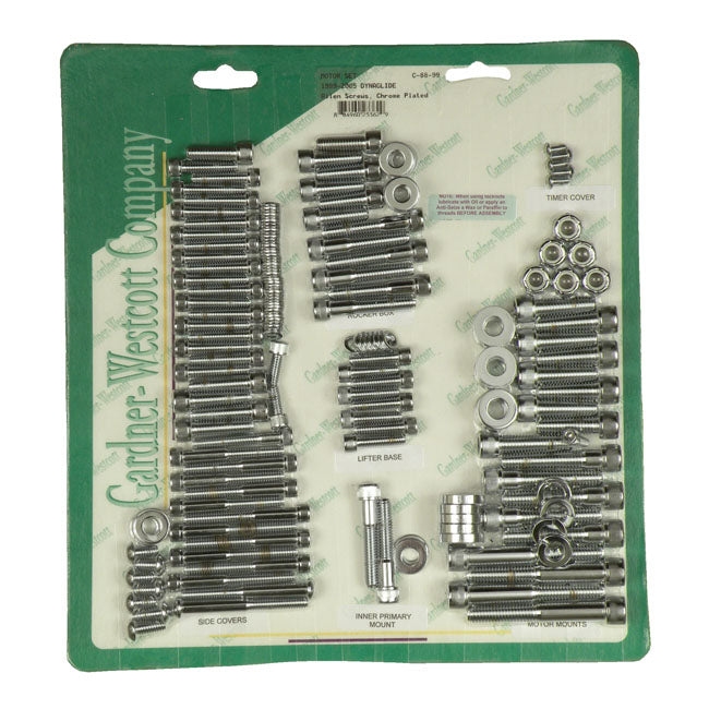 GARDNER-WESTCOTT Skruvkit Harley GW Motor Screw Set Insex HD 36-21 Customhoj