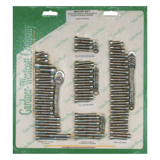 GARDNER-WESTCOTT Skruvkit Harley GW Motor Screw Set Insex HD 36-21 Customhoj