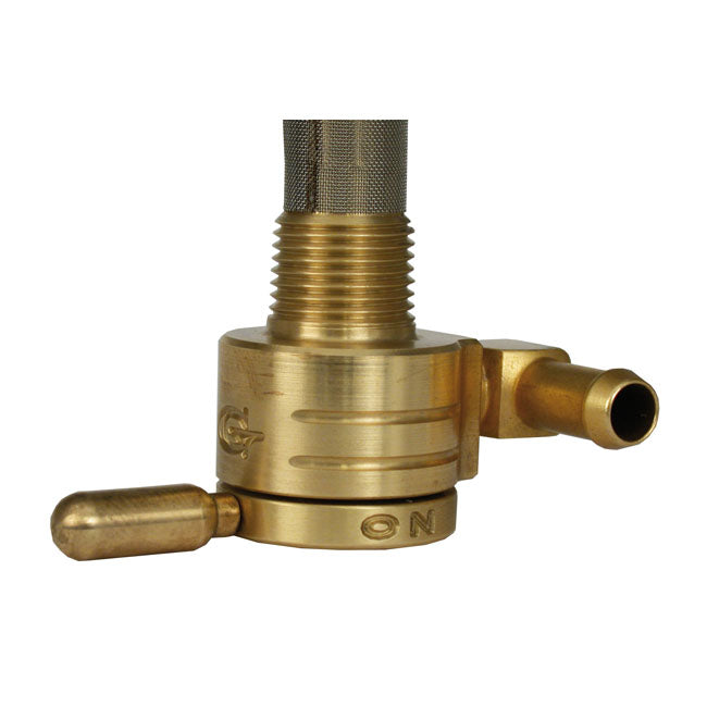 GOLAN PRODUCTS Bränslekran Golan Click-slick Bränslekran 3/8 NPT. Straight outlet. Svart / Mässing / Krom Customhoj