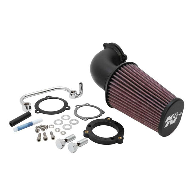 K&N Air Cleaner Harley 07-22 Sportster XL (excl. XR1200) / Black K&N AirCharger Performance Air Cleaner for Harley Customhoj