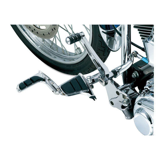 Kuryakyn Footpegs Harley All traditional H-D male mount (excl. rider/passenger on: 18-21 Softails; 20-21 Livewire. excl. rider location on: 15-20 XG; 10-21 XL1200X/XS; 11-20 XL1200C; 12-16 XL1200V) Kuryakyn Swingwing Pegs for Harley Customhoj