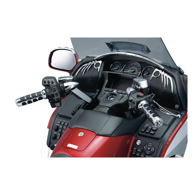 KURYAKYN Handtag Kuryakyn ISO-grips Honda Svart / Krom Customhoj