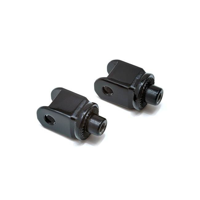 Kuryakyn Kuryakyn Adapters 600 VLX & Deluxe 96-07 / Front / Gloss Black Kuryakyn Splined Footpeg Adapters for Honda Customhoj