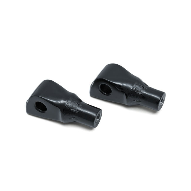 Kuryakyn Kuryakyn Adapters Softail 18-21; 20-21 LiveWire / Rear / Gloss Black Kuryakyn Tapered Footpeg Adapters for Harley Customhoj