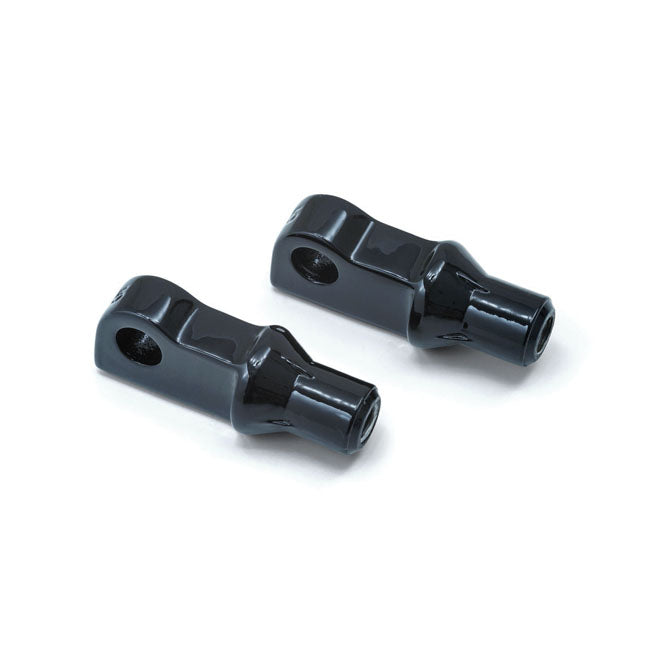 Kuryakyn Kuryakyn Adapters XL1200C 11-20 / Front / Gloss Black Kuryakyn Tapered Footpeg Adapters for Harley Customhoj