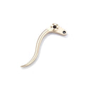 KUSTOM TECH Kopplingshandtag Satin mässing K-Tech Deluxe Ersättningshandtag Mekanisk Broms/Koppling Flera färger Customhoj