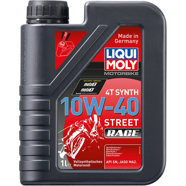 Liqui Moly Motorolja 10w40 Liqui Moly 4T Syn 10W-40 Str Race 1L Customhoj