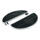 MCS Floorboards Harley 40-84; FL, FLH / Chrome Oval Old Style Floorboards for Harley Customhoj
