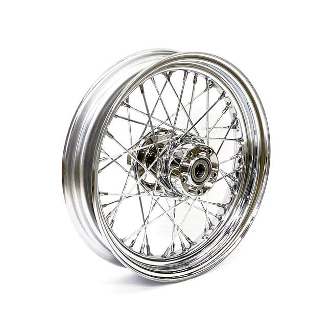 MCS Framhjul ekrat 16" HD 08-17 FLT, FLHT, FLHR, FLTR, FLHX (ABS) 3.00 x 16 framhjul 40 ekrar krom Customhoj