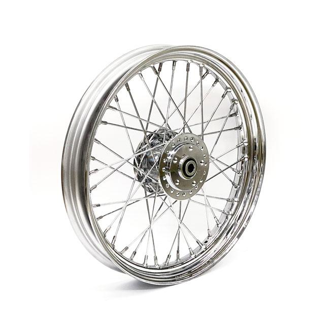 MCS Framhjul ekrat 19" HD 91-98 FXD; 84-94 FXR; 84-85 FX, XL 2.50 x 19 framhjul 40 ekrar krom Customhoj