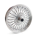 MCS Framhjul ekrat 19" MCS Radial 48 fat spoke framhjul 2.15 x 19 SF krom. TUV Customhoj