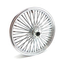 MCS Framhjul ekrat 21" MCS Radial 48 fat spoke framhjul 3.50 x 21 DF krom. TUV Customhoj