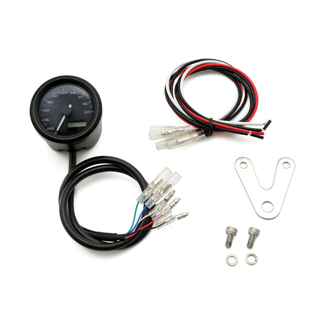 MCS Hastighetsmätare Velona 48mm Hastighetsmätare 200km/h Color Changer Customhoj