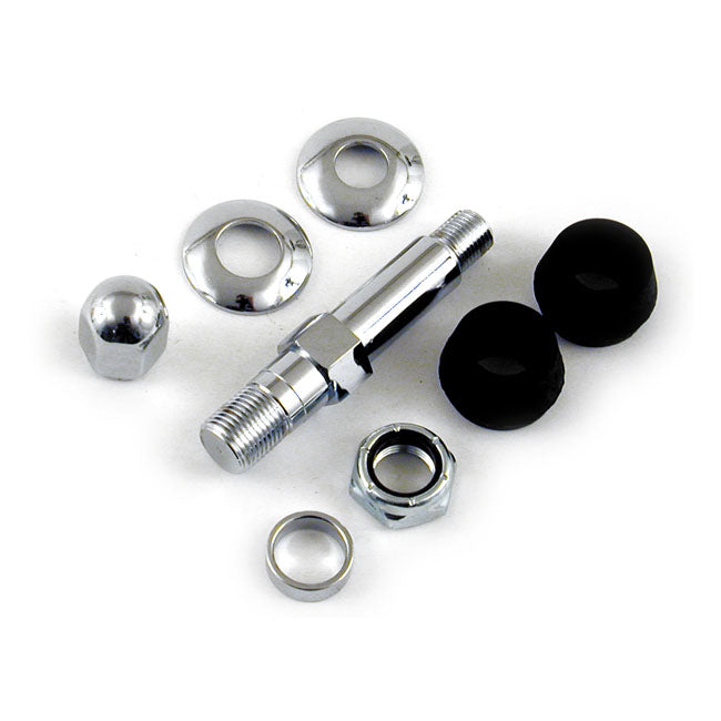 MCS Montering stötdämpare Krom Lower Shock Stud Kit for 1 shock. XL 56-74 Customhoj