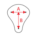 MCS Solo sadel Fitzz Solo Sadel. Black Flame. Small. Customhoj