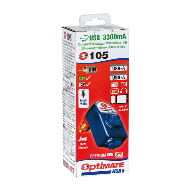 OPTIMATE Batteriladdare Tecmate OptiMATE USB O-105 USB Batteriladdare Customhoj