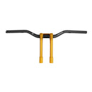 PM T-bar/Clubstyle Fat Performance Machine 1-1/4" Phat Styre & 9" riser kit. Gold Ops Customhoj