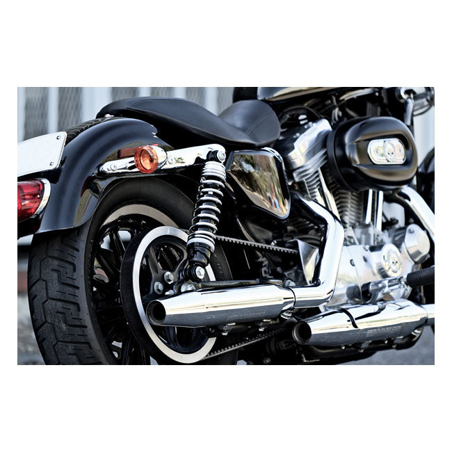 PROGRESSIVE SUSPENSION Stötdämpare HD Sportster Krom PS 412 Cruise Series Stötdämpare. XL 04-21. 12.5" Svart / Krom Customhoj