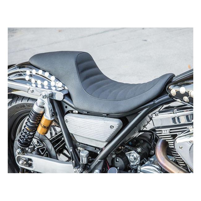 RSD HD Dyna sadlar Roland Sands Design 2-up Traction sadel Svart FXR 82-94 & 99-00 Customhoj