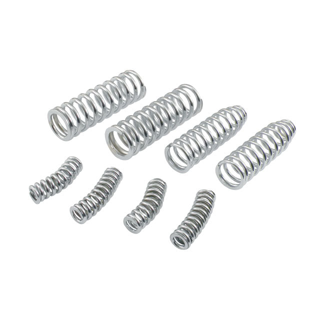 SAMWEL Springer reservdelar Krom Fork Spring Set Outer/Inner. 8PC Kit. BT 46-48; WL, WLA 37-52 Customhoj