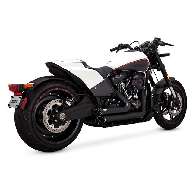 VANCE&HINES HD Softail Exhaust System 2-1/2" Shortshots Staggered Softail 12-17 Customhoj