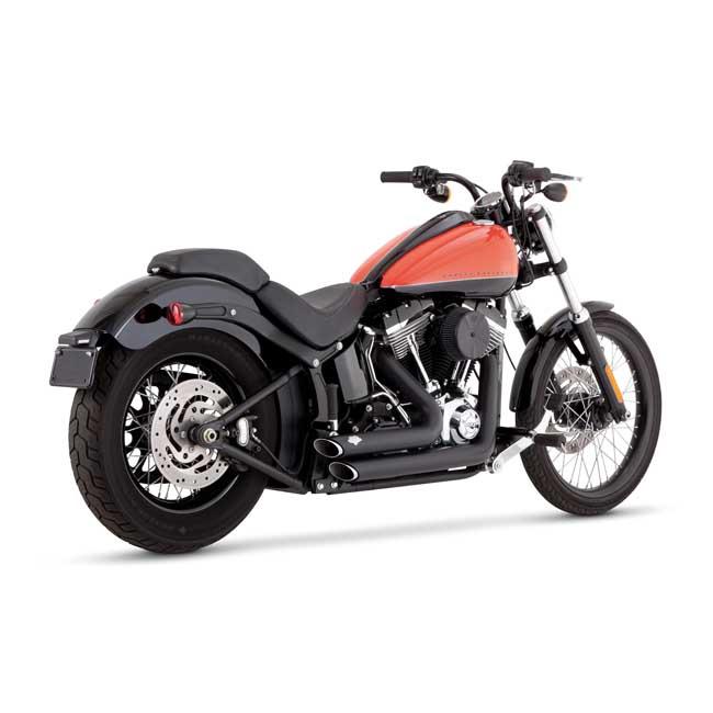 VANCE&HINES HD Softtail avgassystem 2-1/2" Shortshots Staggered Softtail 12-17 Customhoj